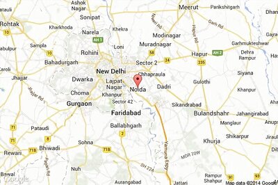 Fire in a godown of a tent house in Noida