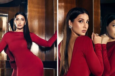 Nora Fatehi Radiates Elegance In Backless Ruby Red Dress, Fans Applaud Her Style