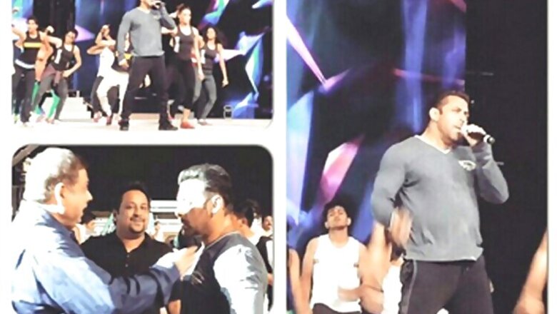 Bajrangi Bhaijaan aka Salman Khan rehearses for AIBA performance, poses for photos with fans in Dubai