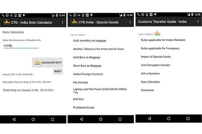 New app to inform people about customs rules in India