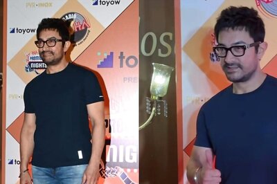 Aamir Khan Looks Dapper In Blue At Sarfarosh 25th Anniversary Special Screening | Watch⁩