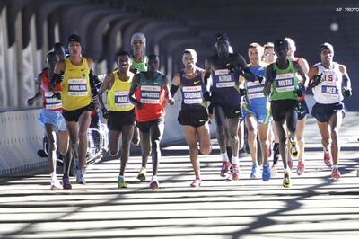 Geoffrey Mutai, Mergia win Delhi Half Marathon