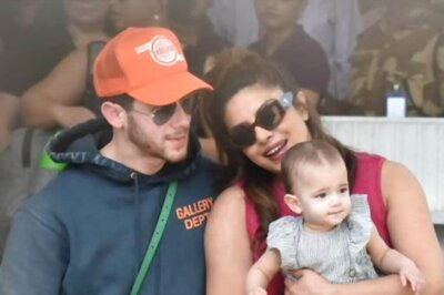 Priyanka Chopra, Nick Jonas Make 1st Public Appearance With Baby Malti in India, Photos Go Viral