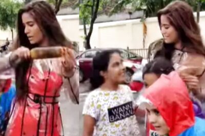 Poonam Pandey Enjoys Mumbai Rain in a Transparent Raincoat, Netizens React