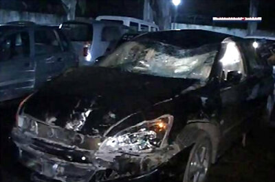 Cleaner takes out MEA official's car, runs over 2