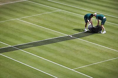 Wimbledon groundsman 100 percent happy despite tumbles