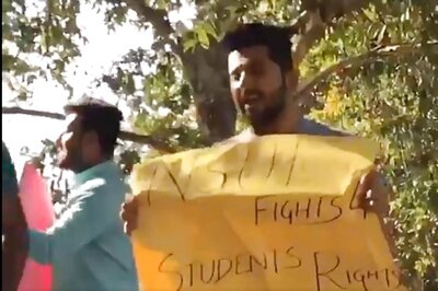 CBSE Paper Leaks: NSUI Protests Outside ABVP Office
