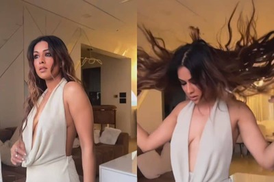 Sexy! Nia Sharma Flaunts Ample Cleavage In A Bodycon Satin Gown With Plunging Neckline, Watch Hot Video