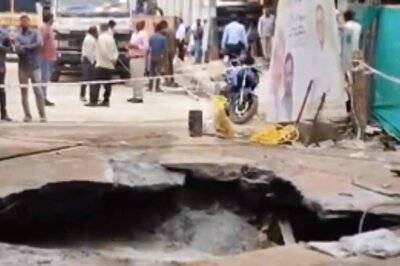 Bengaluru: Part Of Road Caves In Near Underconstruction Metro Site Amid Heavy Rainfall