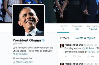 Offensive replies on Obama’s Twitter account are part of an open society: White House