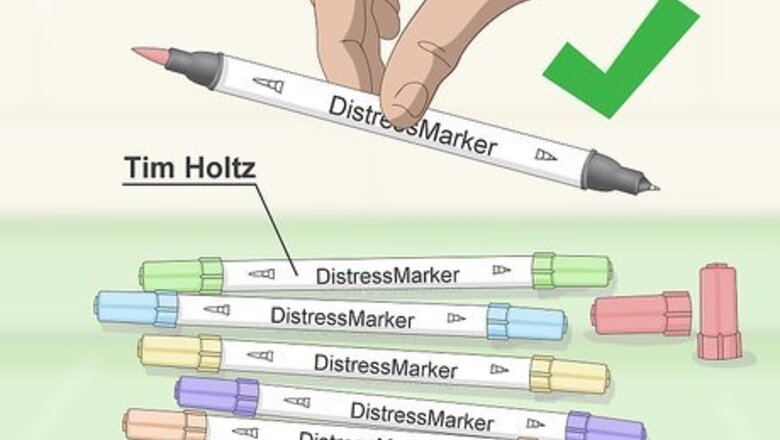 How to Water Color with Distress Markers