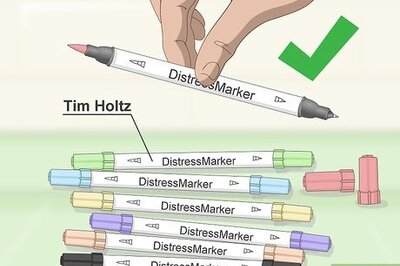How to Water Color with Distress Markers