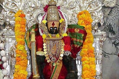 Diamond contact lenses for goddess; devotees see red