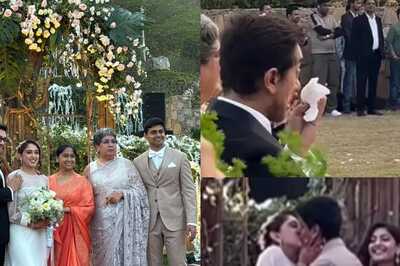 Aamir Khan Tears Up As Ira Khan, Nupur Shikhare Share A Kiss At White Wedding; See Viral Video