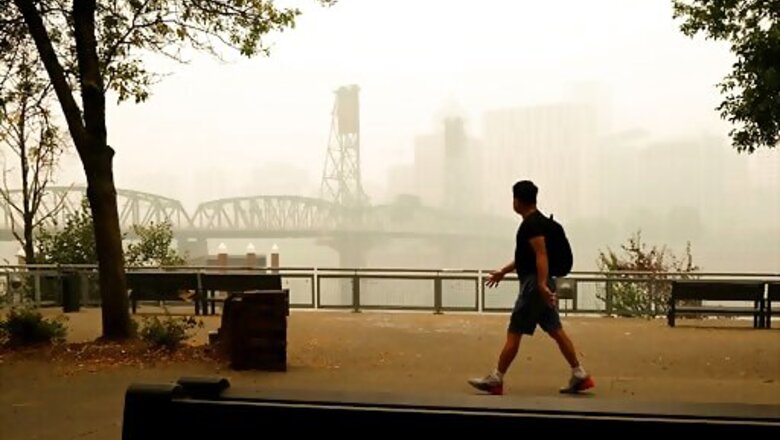 Western Wildfire Smoke Causes East Coast Haze, Vivid Sunsets