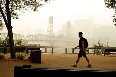Western Wildfire Smoke Causes East Coast Haze, Vivid Sunsets