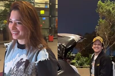 Tamannaah Bhatia Blushes Hard As She Leaves for New Year Vacay With Vijay Varma; Watch