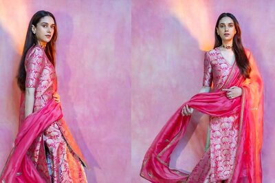 Aditi Rao Hydari Dazzles In Ethereal Pink Sharara Set, See Pics