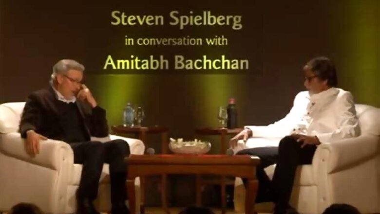 Watch Amitabh in conversation with Steven Spielberg