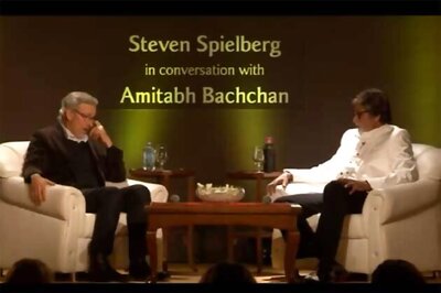 Watch Amitabh in conversation with Steven Spielberg