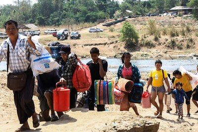 1,300 Flee From Strife-Torn Myanmar Border Town Into Thailand