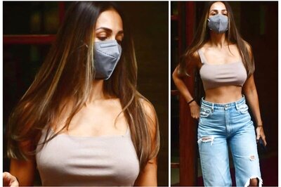 Malaika Arora Spells Out Her Monday Mood in Ripped Jeans and Crop Top, Dia Mirza Says 'Okay Then'