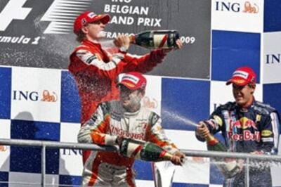 Force India zip to second spot Belgian GP