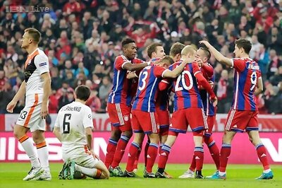 Bayern rout Shakhtar 7-0 to advance to Champions League quarter-finals