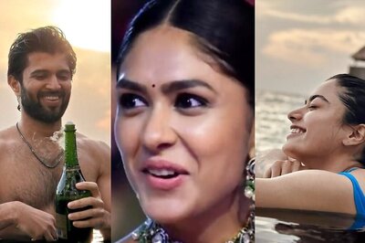 Vijay Deverakonda-Rashmika Mandanna's Vacay Pics Shown at Hi Nanna Event, Mrunal Thakur Embarrassed