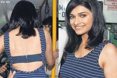 Prachi got stripey and strappy