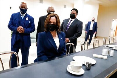 VP Harris Sits At Counter Where Greensboro Four Made History