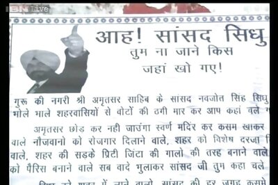 NGO puts up Navjot Singh Sidhu 'missing' posters in Amritsar