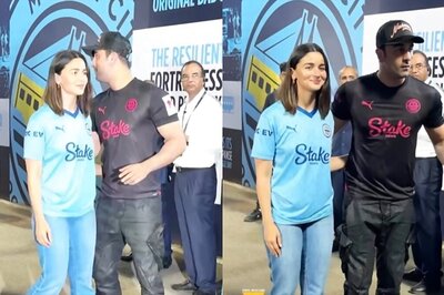 Ranbir Kapoor Holds Alia Bhatt Close At A Football Match, Stays Tight-Lipped About ED Summon; Watch