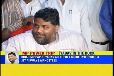 Expelled RJD MP Pappu Yadav misbehaves with airhostess onboard Jet Airways flight