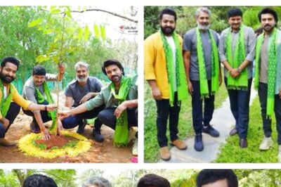 RRR Team Takes Part in Green India Challenge in Hyderabad