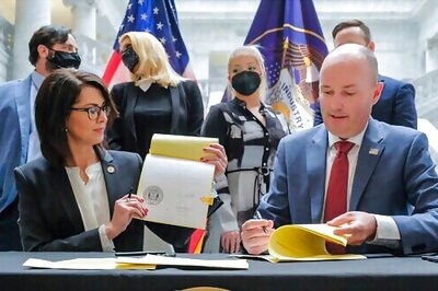 Paris Hilton Returns To Utah For Ceremonial Bill Signing