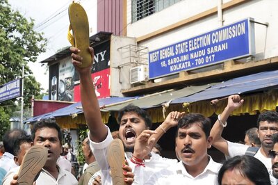 BJP Stages Demonstration Near Home Minister's Residence Over Udupi Washroom Video Case
