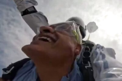 Union Minister Gajendra Singh Shekhawat Takes To Skies On World Skydiving Day | Video