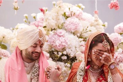 Karan Deol Holds Drisha Acharya's Hands, Adores Her In Official Wedding Photos; Check Here