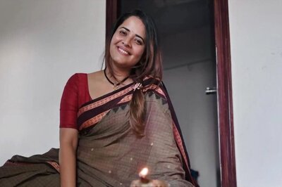 In Pics: Actress Anasuya Bharadwaj Celebrates Onam With Family