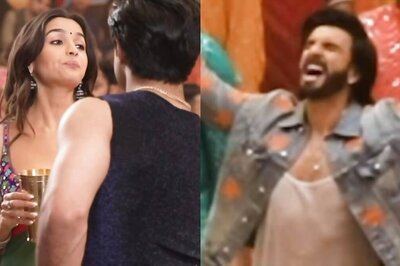 Ranveer Singh And Alia Bhatt Goof Around On The Sets Of 'Jhumka Gira Re' From RARKPK; Watch