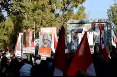 PM Modi's Posters Raised at Pro-Freedom Rally in Sindh Province of Pakistan