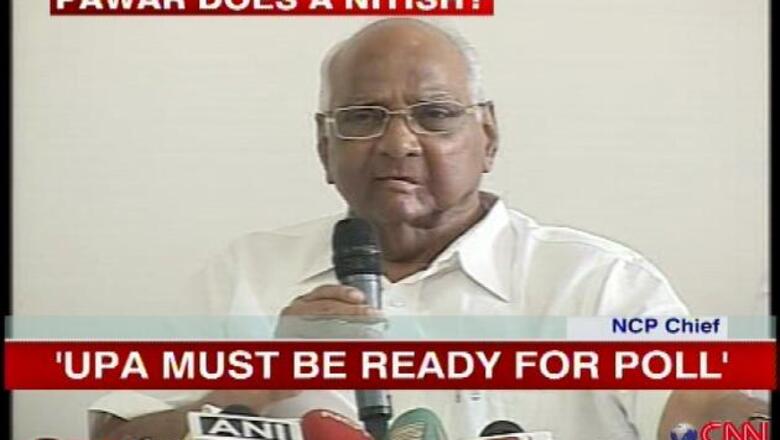 UPA's position vulnerable, should get ready for elections: Sharad Pawar