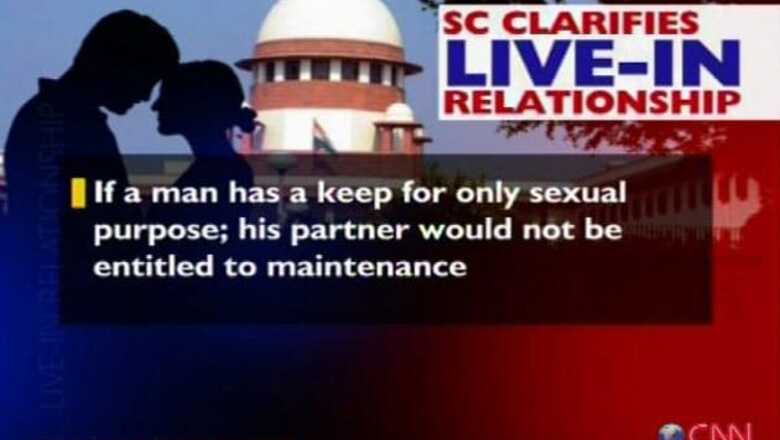 Live-in partner not a 'keep': Govt protests