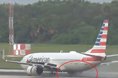 On Cam: American Airlines Flight Escapes Disaster In Tampa After Landing-Gear Tire Blows Out