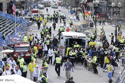 Twin blasts in Boston, 3 dead, over 140 injured