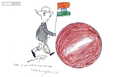ISRO pays tribute to RK Laxman, tweets his last cartoon on Mangalyaan