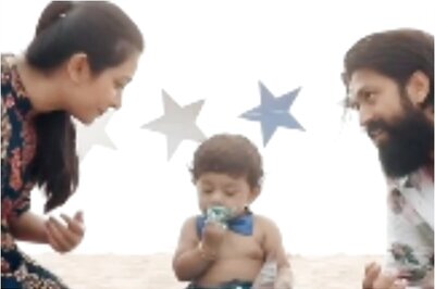 Inside Yash and Radhika Pandit’s Son Yatharv’s Birthday Bash by the Beach, Watch Video
