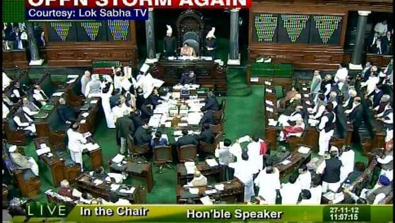 Parliament adjourned till Thursday over FDI