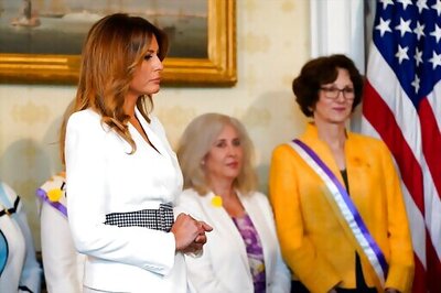 First Lady Opens Student Art Exhibit On Women's Suffrage